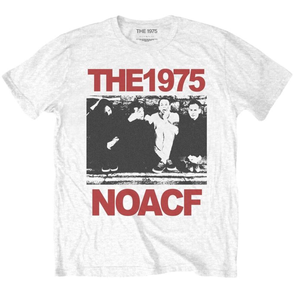 The 1975 Unisex Adult NOACF Group Shot Cotton T-Shirt / White